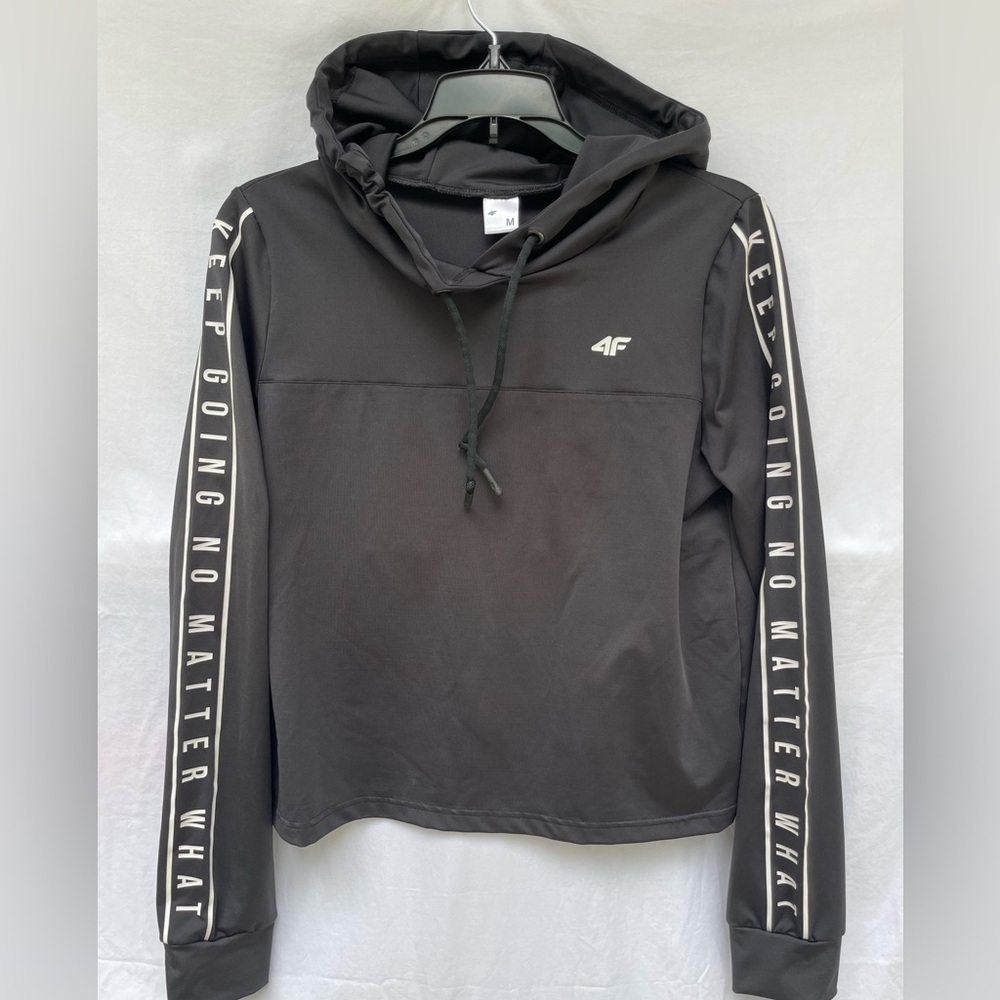 Athletic crop hoodie from Poland. Size M.